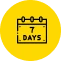7 days return icon